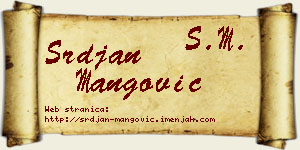 Srđan Mangović vizit kartica